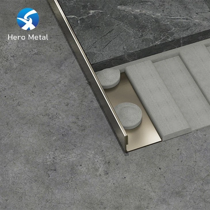 stainless steel l shape tile trim