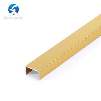 U-formad kakelkant i aluminium