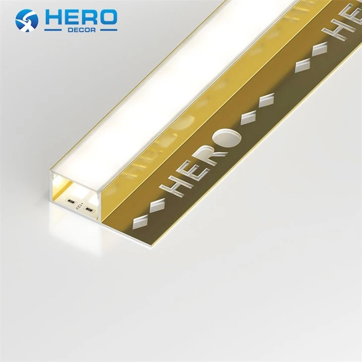 Tile in Aluminium Channel Extrusion Profile For Housing Led factory